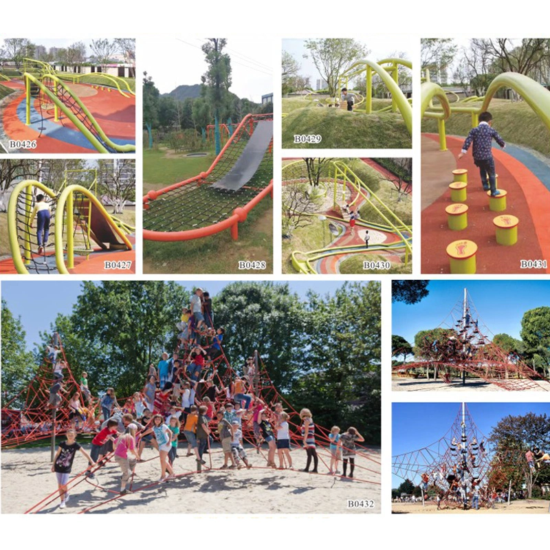 Qdpw006 Children Outdoor Playground Climbing Frames Fitness Climbing Structure