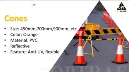 20A Flexible Traffic Cone 70cm Orange Soft PVC Traffic Cone 