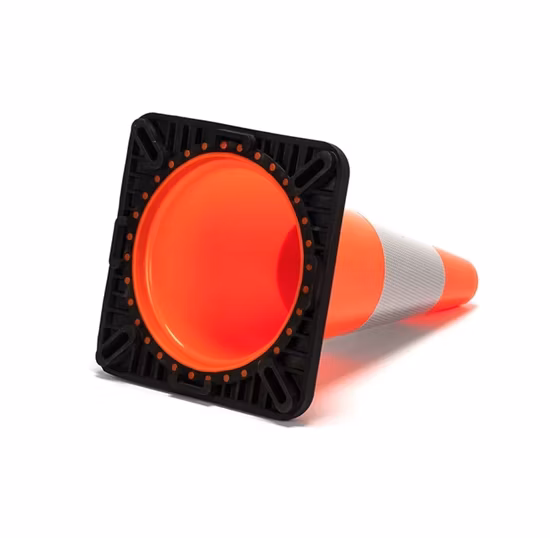 28′′ Flexible Orange Reflective Soft PVC Safety Traffic Cones
