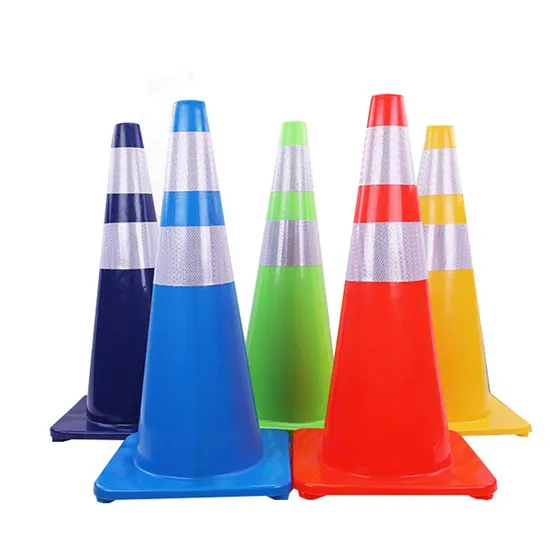 Hot Sale Flexible Reflective Soft PVC Orange Safety Traffic Road Cones 