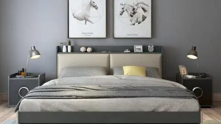 Modern King Size Bed Home Wooden Queen Double Full Bedroom Set Furniture 