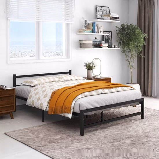 Bedroom Furniture Modern Simple Metal Bed Design