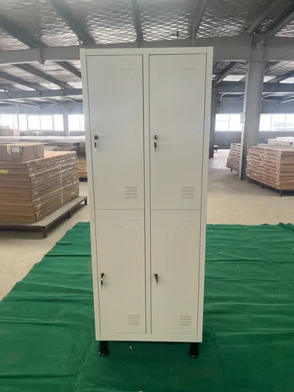 Wholesale Simple Almirah Wardrobe Designs 4 Door Steel or Metal Closets Locker 