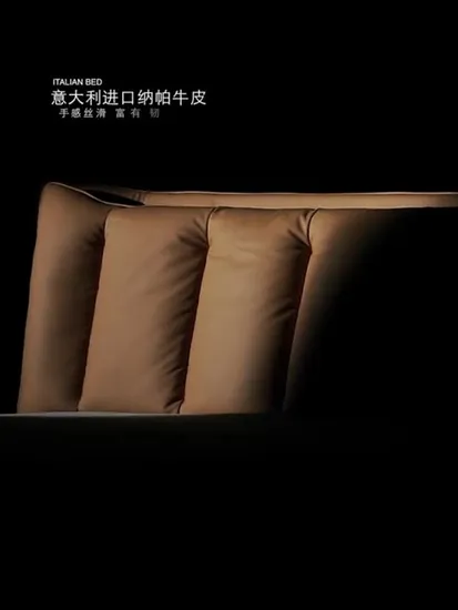 High Quality Luxury Upholstered Furniture Storage Bed 