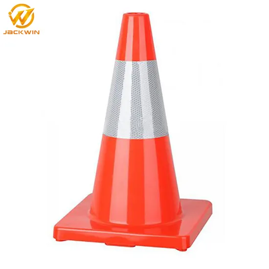 70 Cm Flexible Reflective Soft PVC Orange Safety Traffic Road Cones 