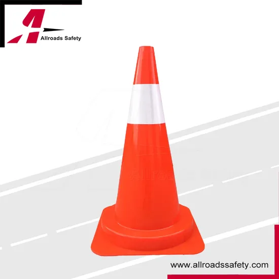 75cm Orange Reflective Soft PVC Road Traffic Safety Cone 