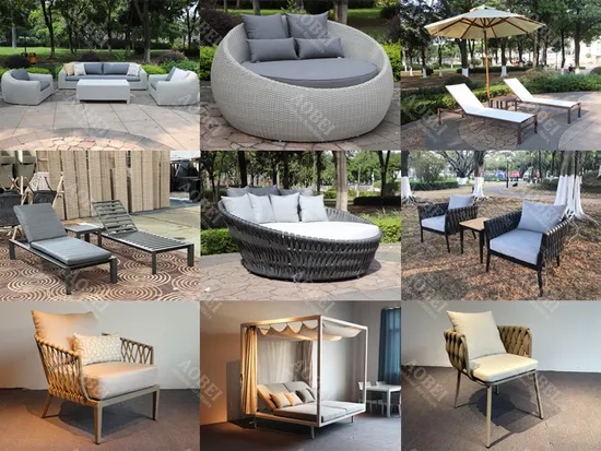 Modern Garden Patio Outdoor Home Hotel Resort Villa Furniture Functional Sofa Set 